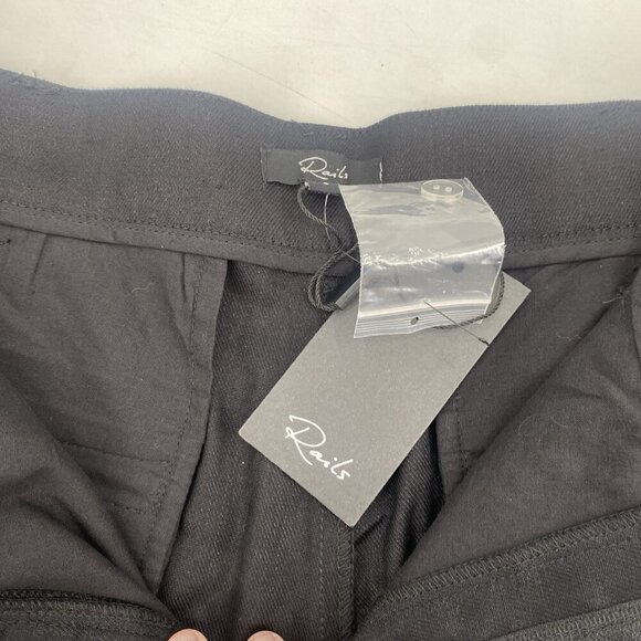 Rails Size 6 Black Marnie Linen Wide Leg Trouser Pant NWT - Picture 15 of 16